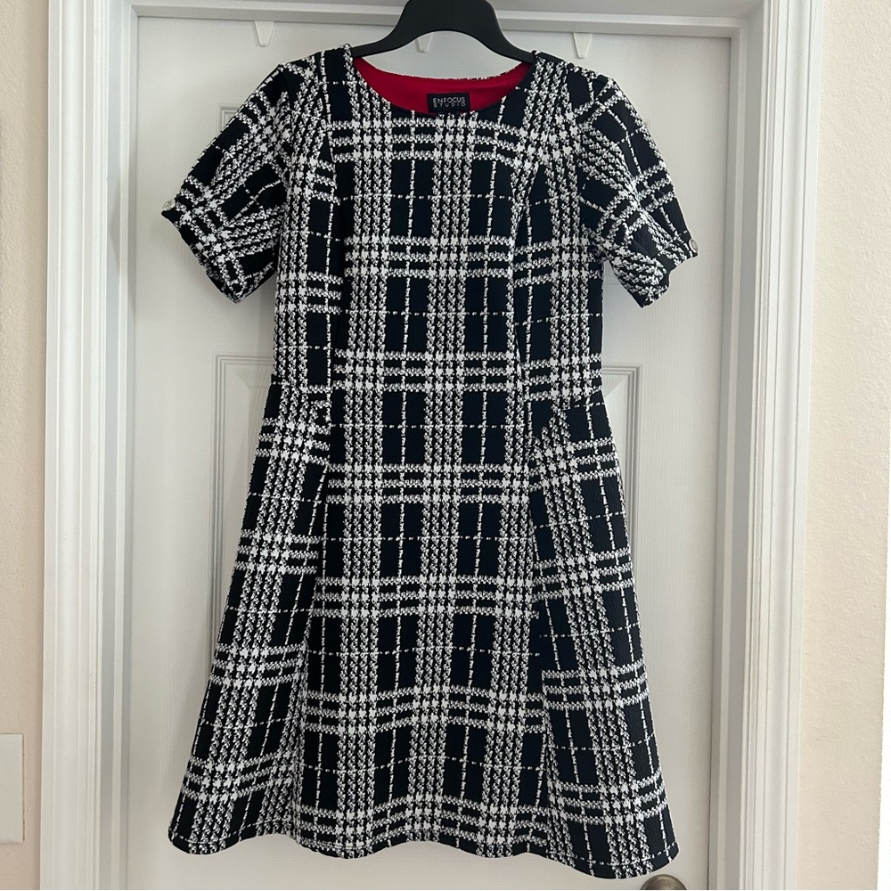 Enfocus Studio Black & White Dress Size 6